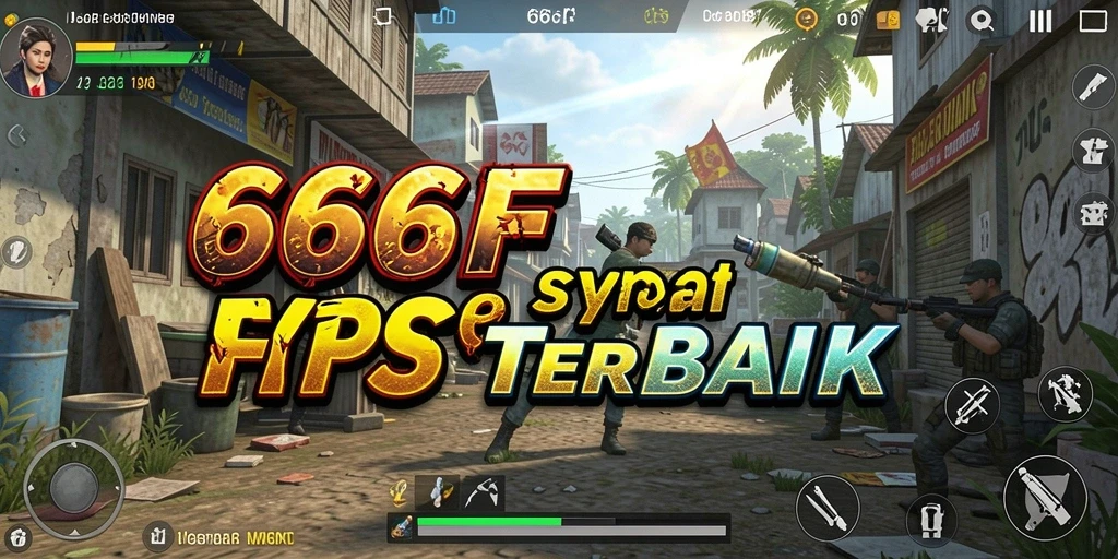 Tangkapan layar gameplay <strong>666F</strong> menunjukkan aksi menegangkan di medan perang.