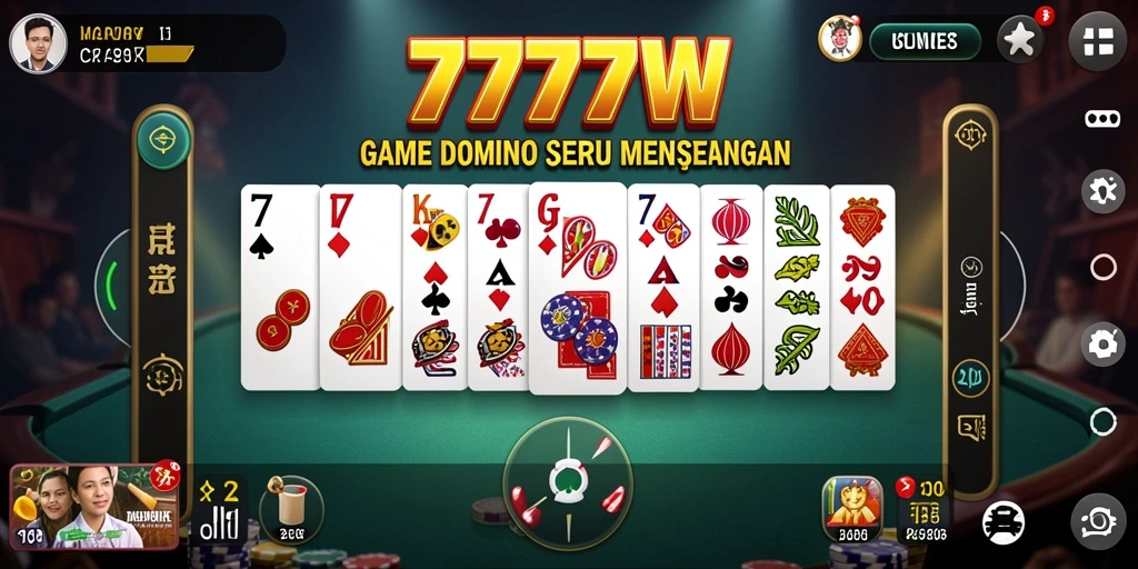 Tampilan gameplay seru di 7777W dengan fitur menarik.