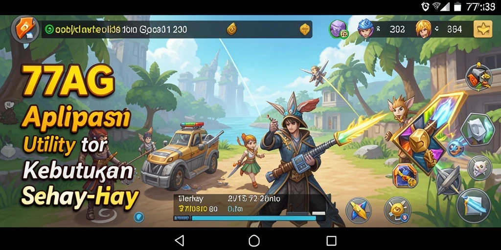 Tampilan user interface aplikasi 77AG yang modern dan fungsional.