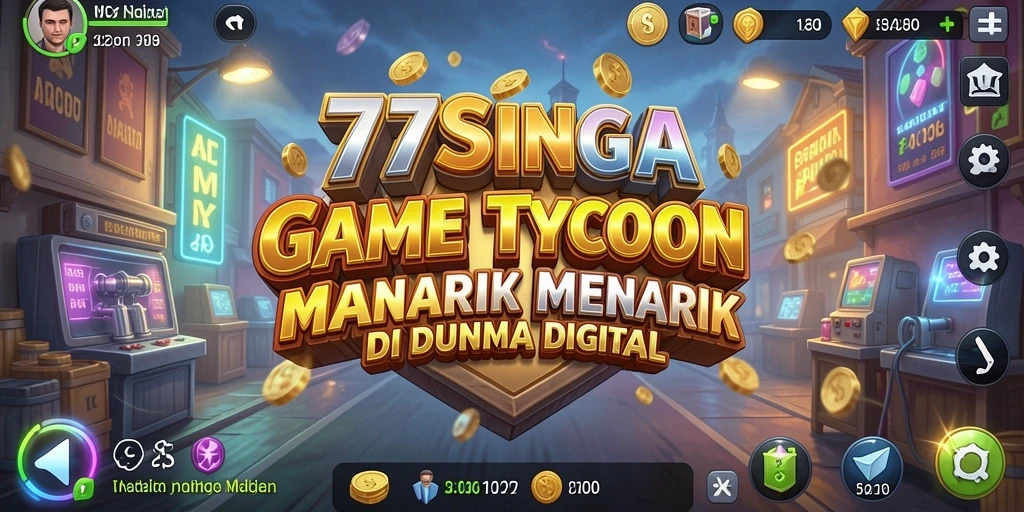 Tampilan menarik dari gameplay Tycoon 77SINGA.