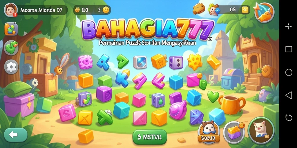 Tampilan gameplay BAHAGIA777 yang seru dan penuh warna.