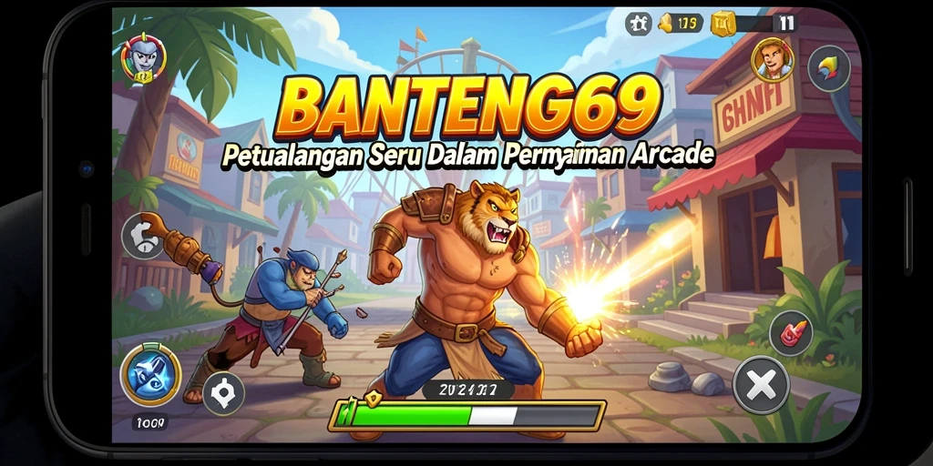 Tampilan utama BANTENG69 dengan aksi gameplay yang seru dan menantang.