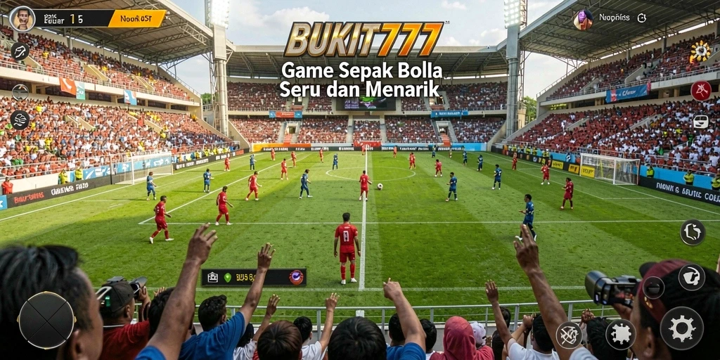 Gameplay seru dalam BUKIT777 saat tim mencetak gol.