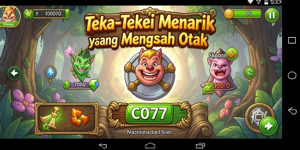 Screenshot C0077 menampilkan gameplay Puzzle yang seru dan interaktif.