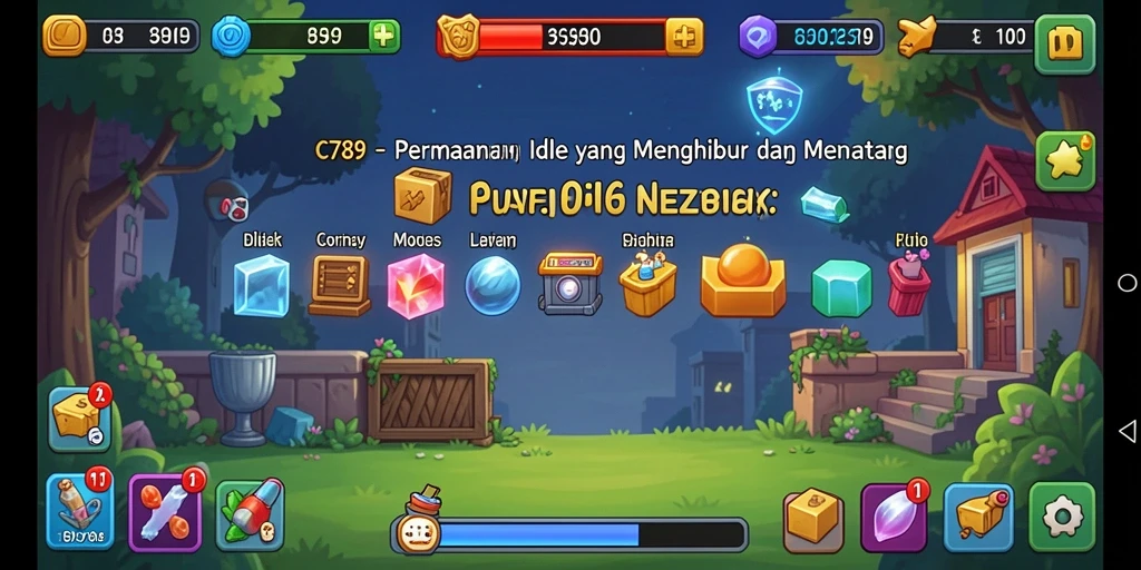 Tampilan gameplay C789 yang menarik dan mudah dipahami.