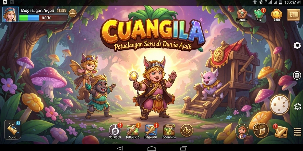 Menampilkan gameplay CUANGILA yang penuh tantangan dan petualangan seru.