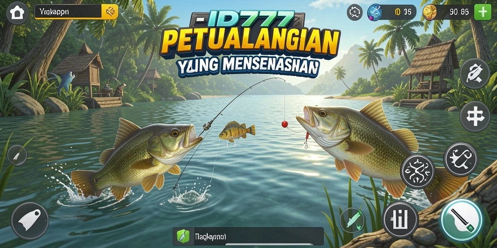 Gameplay ID777 yang menarik dengan suasana memancing yang mendebarkan.