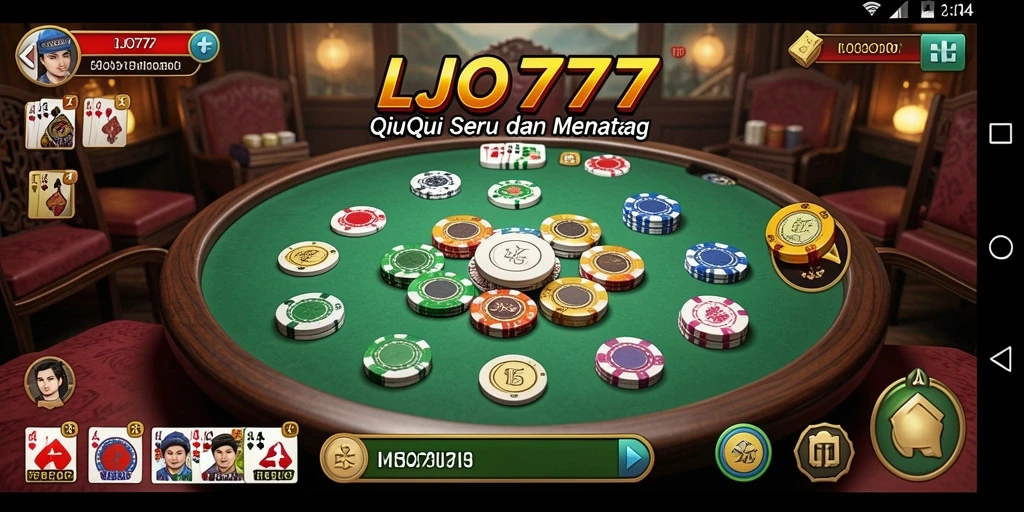 Tampilan gameplay QiuQiu yang menegangkan di LJO777.