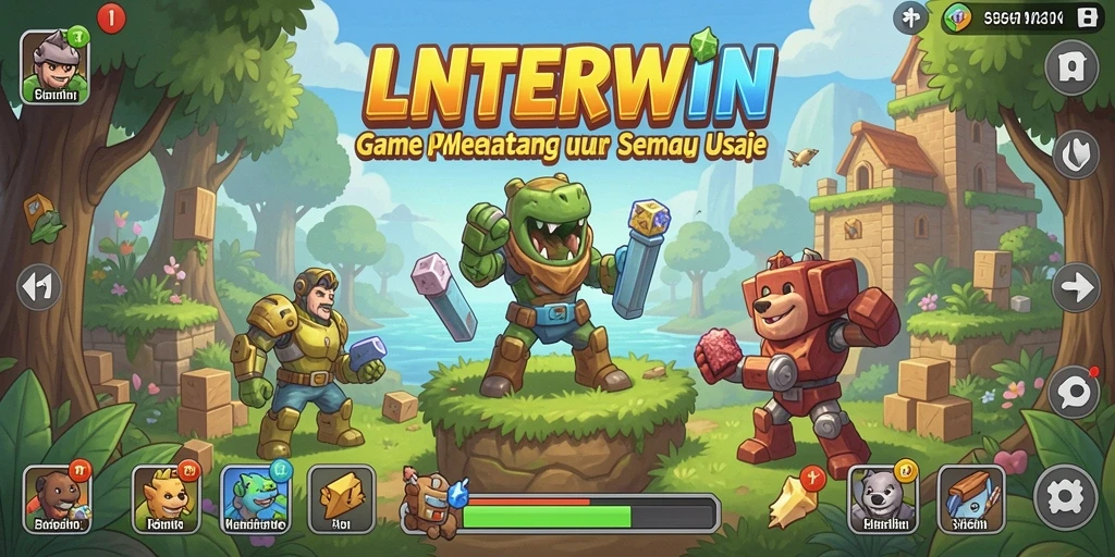 Gameplay LNTERWIN yang menantang dengan teka-teki menarik.