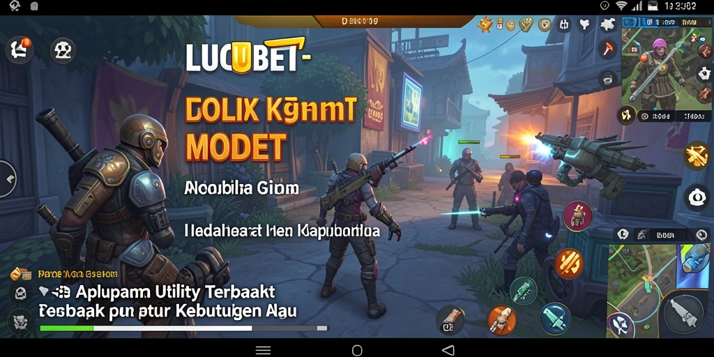 Tampilan antarmuka aplikasi LUCUBET yang sederhana dan menarik.