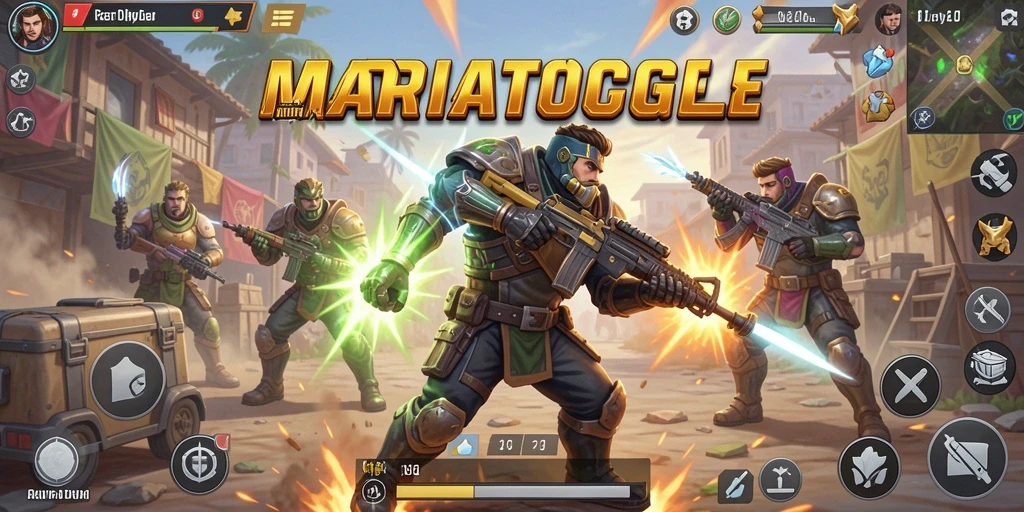 Gameplay seru MARIATOGEL dalam aksi Battle Royale.