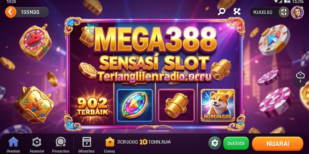 Tampilan gameplay MEGA388 yang menarik dengan tema slot yang bervariasi.
