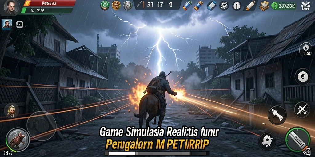 Tampilan gameplay PETIRRP yang mengesankan dan imersif.
