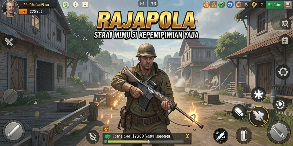 Tampilan gameplay RAJAPOLA dengan taktik strategi yang mendalam.