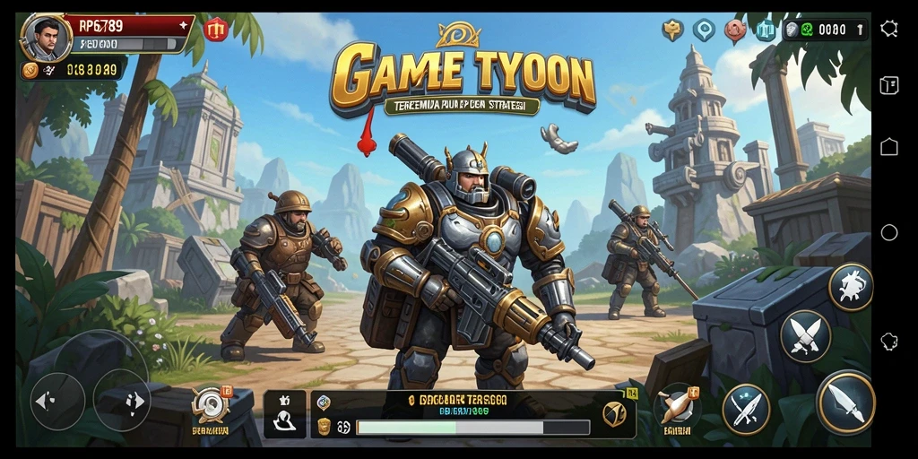 Tampilan gameplay RP6789 yang menarik dalam mengelola bisnis Tycoon.