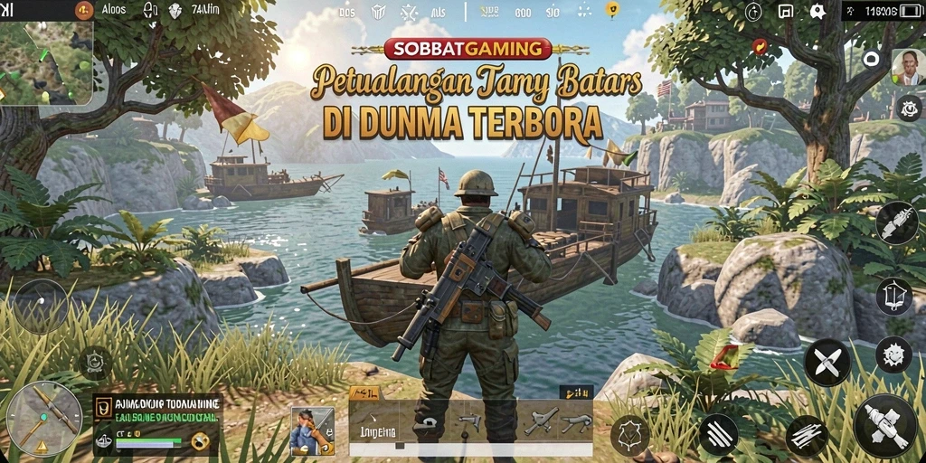 Tangkapan layar dari gameplay SOBATGAMING menunjukkan aksi seru di dunia terbuka.