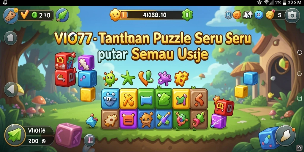 Tampilan gameplay VIO77 dengan tantangan puzzle yang menarik.