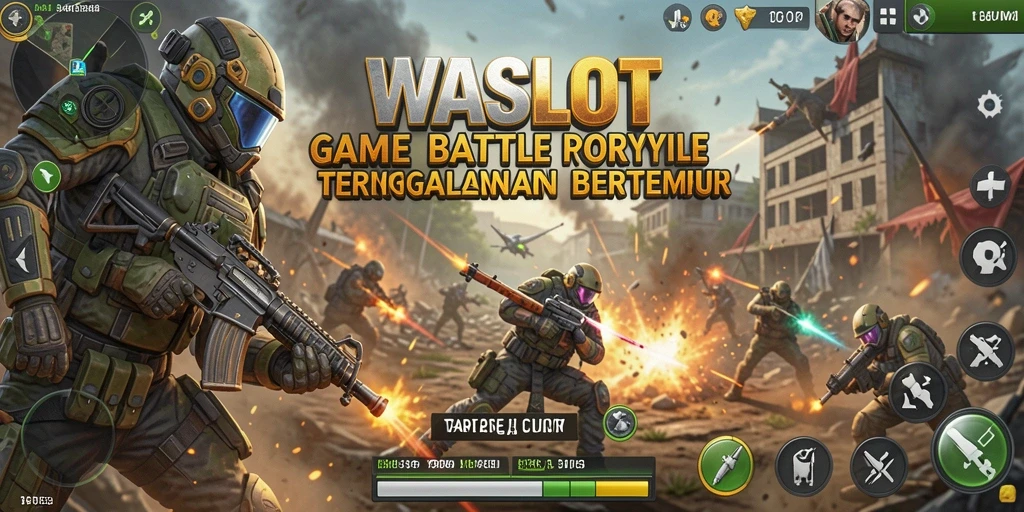 Gameplay intens WASLOT dalam aksi Battle Royale.